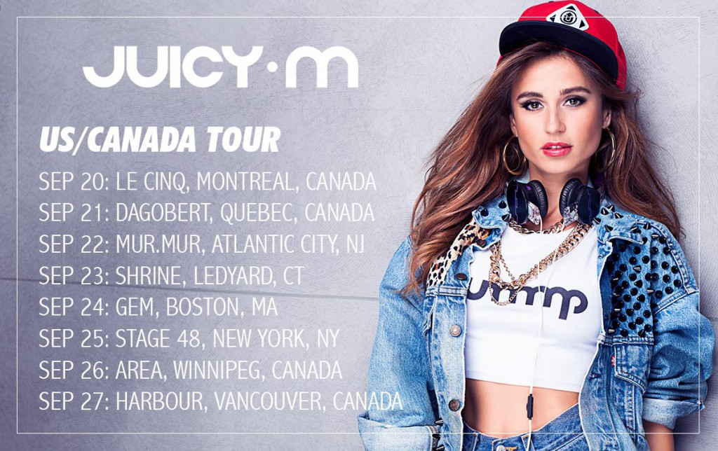 Juicy M N-american tour