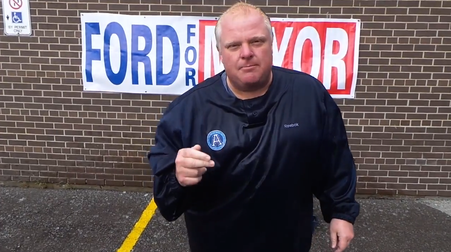 Mayor Rob Ford does the Ice Bucket challenge